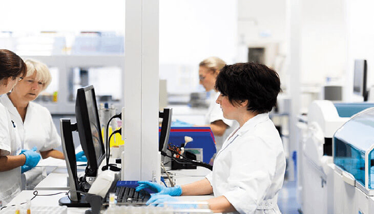 The medical diagnostics company amedes uses AnyDesk amedes laboratory